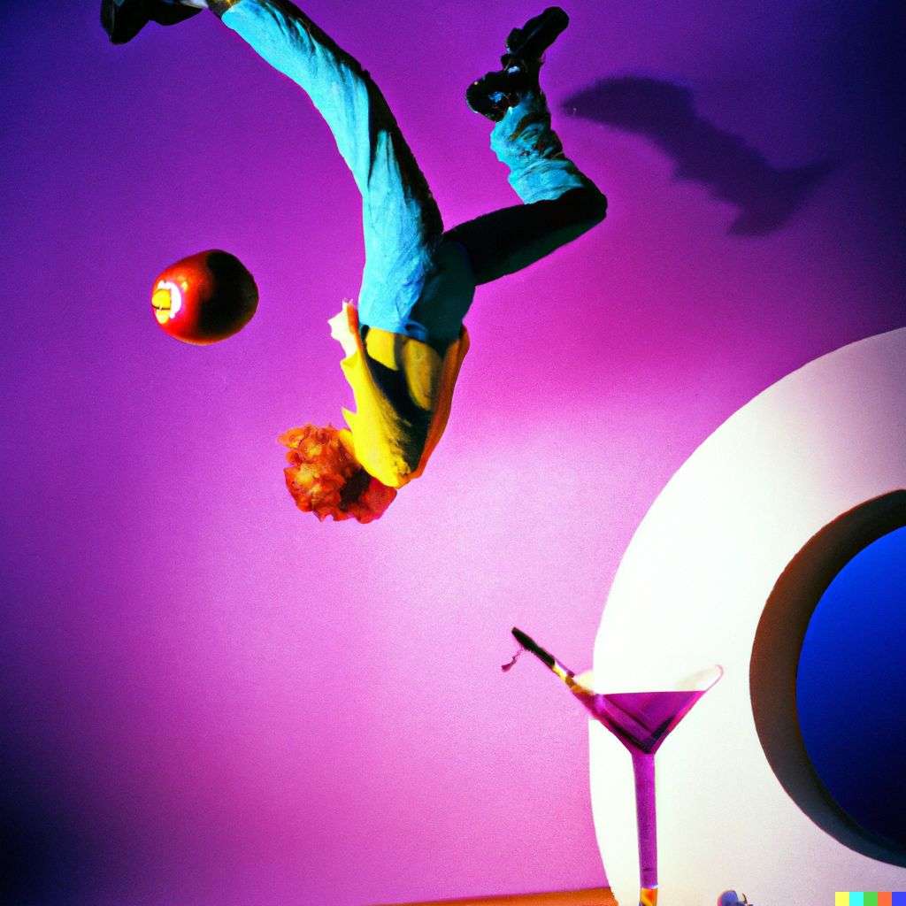 the discovery of gravity, photograph taken by David LaChapelle